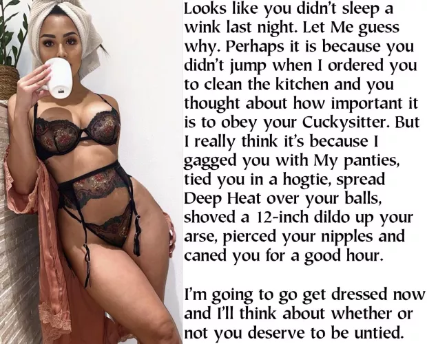 Perhaps if you relax a bit, the cramping from the hogtie will ease. by cbtok