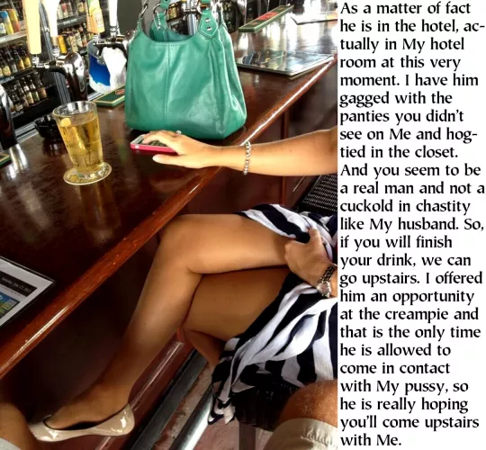 Perhaps She'll pick up multiple guys. This is such a friendly hotel! by cbtok