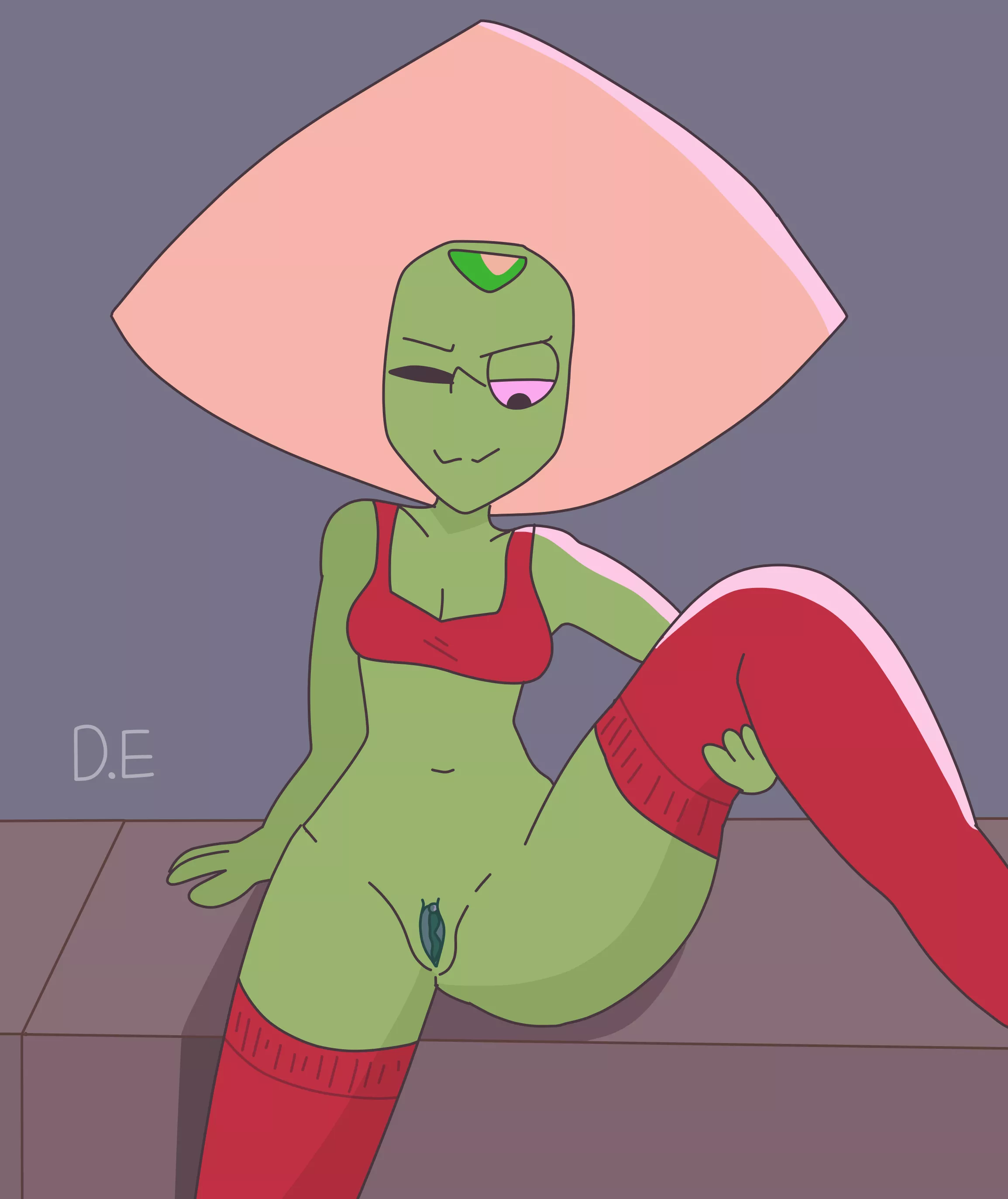 Peridot porn with gym clothes. Or lack of posted by Drawinecchi