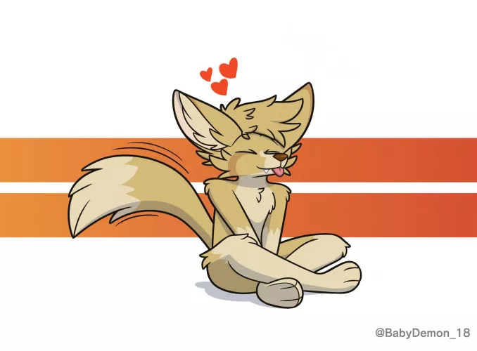 Pet the Fennec (a bit of an old drawing but thought I’d still show it off) (Art by me) by BabyDemonArt