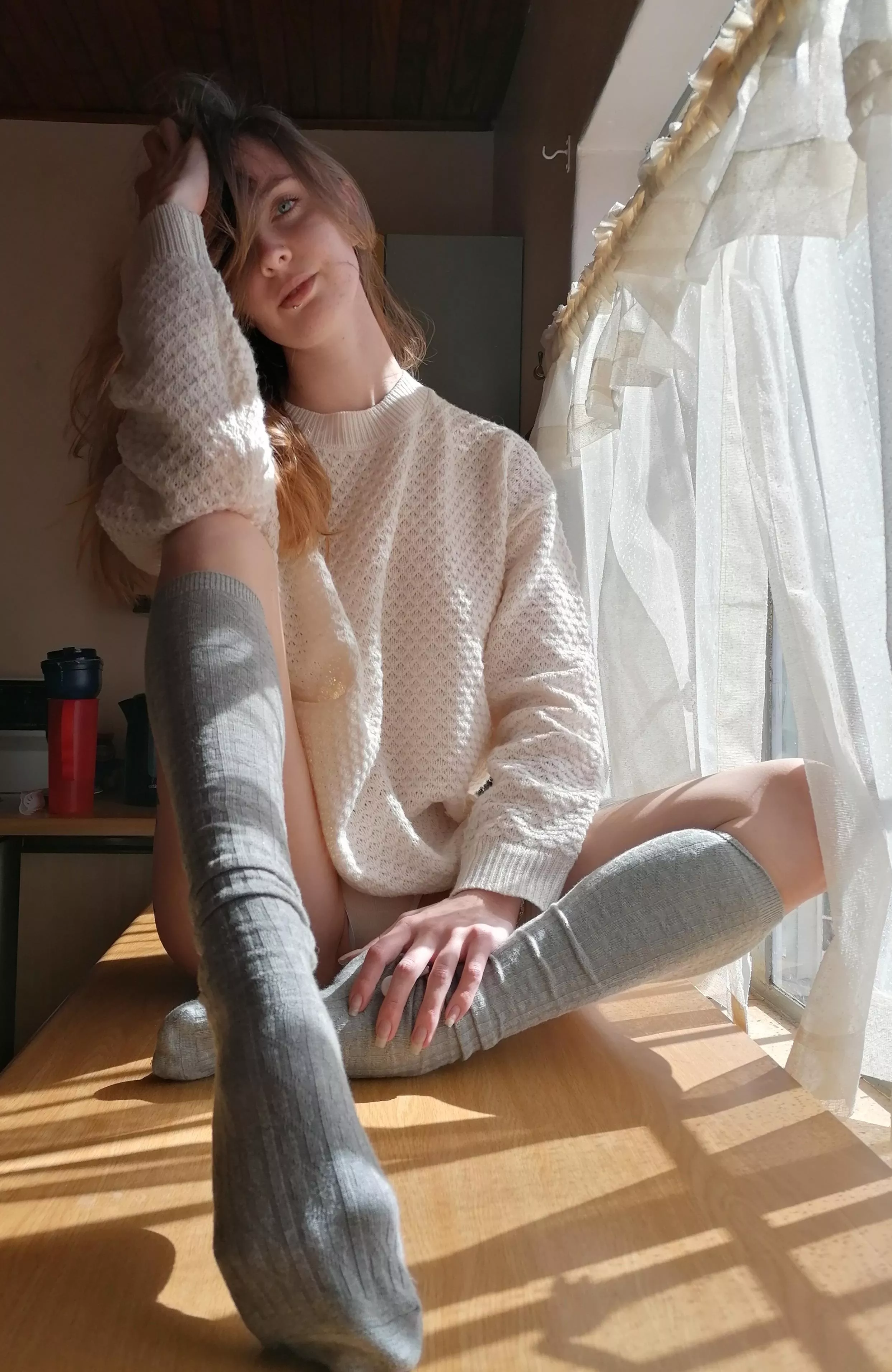 Petite babe in long socks 😍 long sock fetish posted by Mayblacksheep1