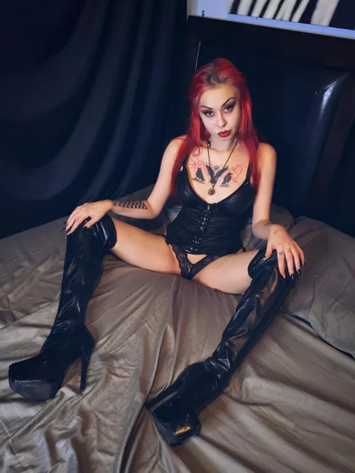 Petite horny goth babe 🖤 Cum see my porn and stripping videos🦇🔞free trial⬇️ by exodiafaery