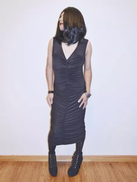 Petite in Black - who wants to take me out? by violetastra