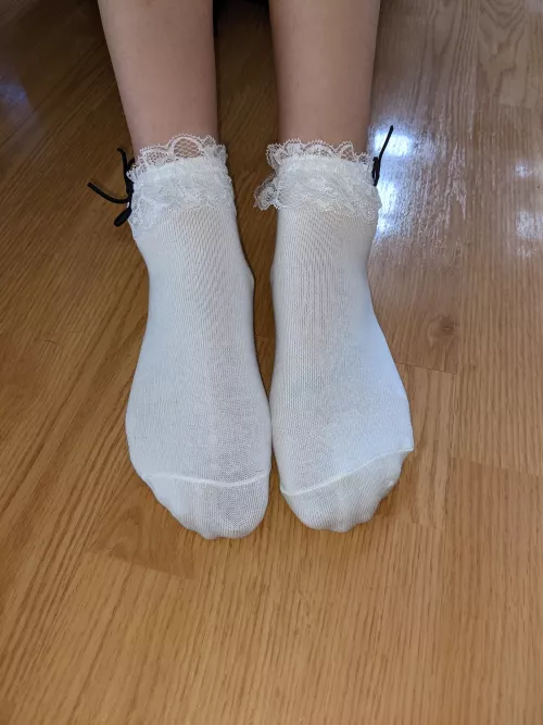 Petite white socks 🥰🥰🥰 by SoullessSoles