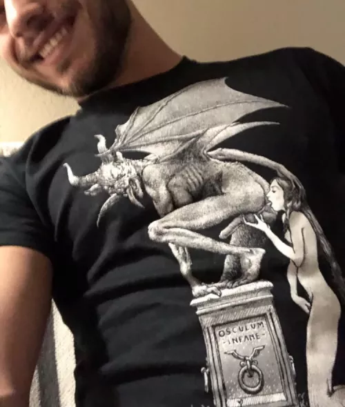 Photo’s mild, shirt is not. Couldn’t resist buying it 🤣 by TristanMoreau