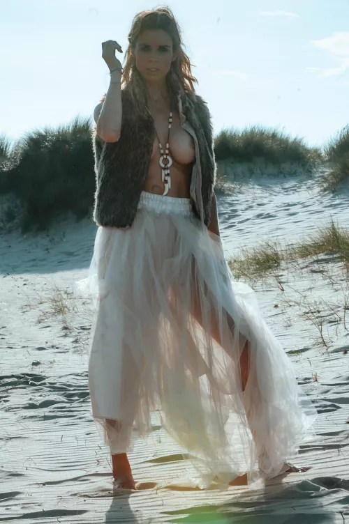 Photoshoot down the beach in UK (f) milf 48 by wayno112