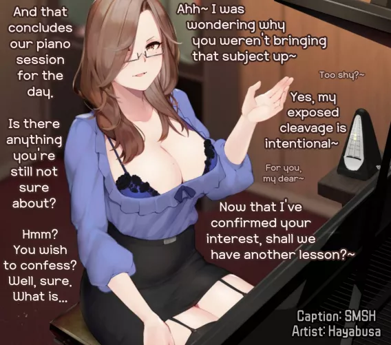 Piano Lesson [Seduction] [Implied Sex] [MommyDom-ish] [Private Lesson] by SMSH-1A