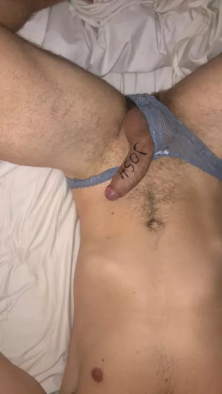 Pic 1 of 2 as punishment. This is my slave, he wanted this. by d4638666