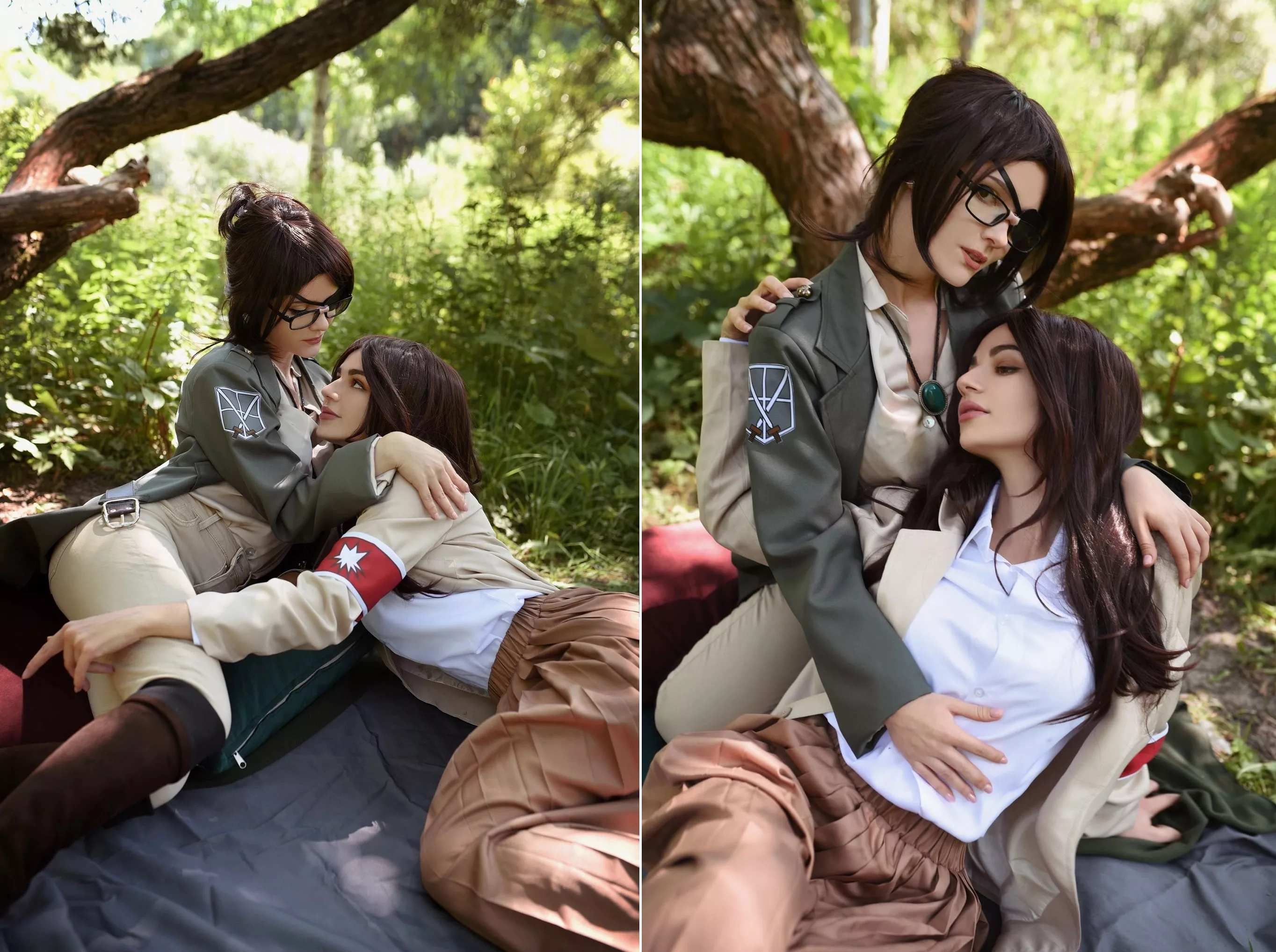 Pieck and Hanji from AoT cosplay posted by irina_sabetskaya