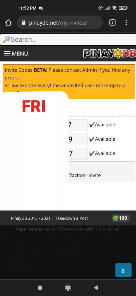 pinaydb code for sale hmu by nakakasawa_