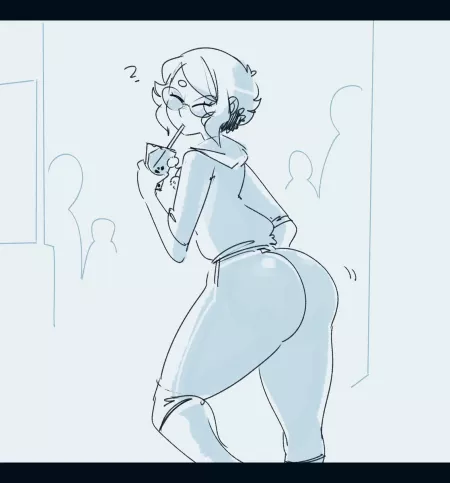 Pineapple and his Bubble Tea (gats) by Iamdoingathing