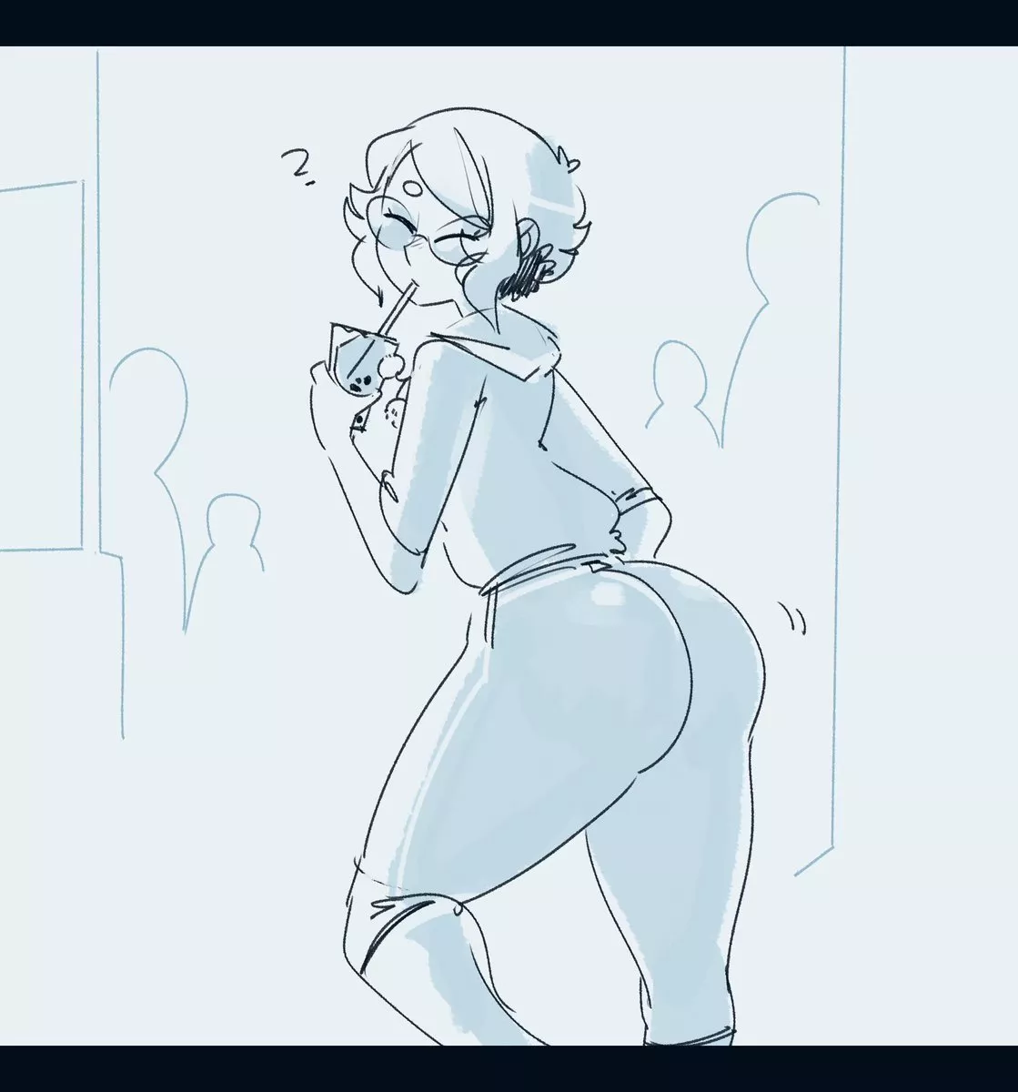 Pineapple and his Bubble Tea (gats) posted by Iamdoingathing