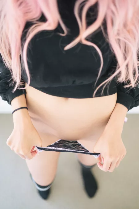 Pink hair no care! by Justin_Fox