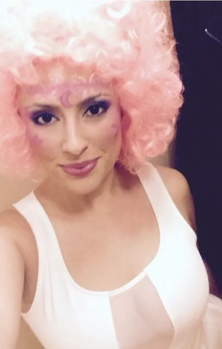 pink hair V by CrunchyGum