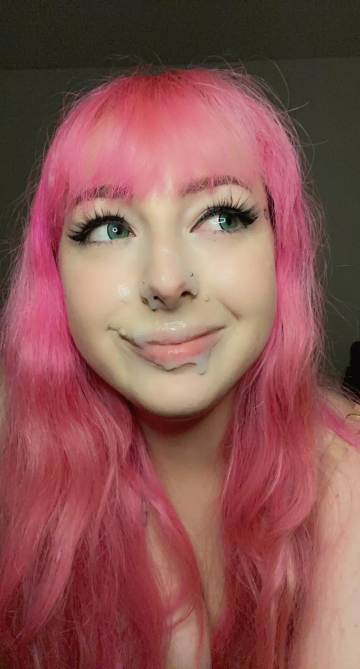 pink haired cumslut at your service [oc] posted by dahliaaxel