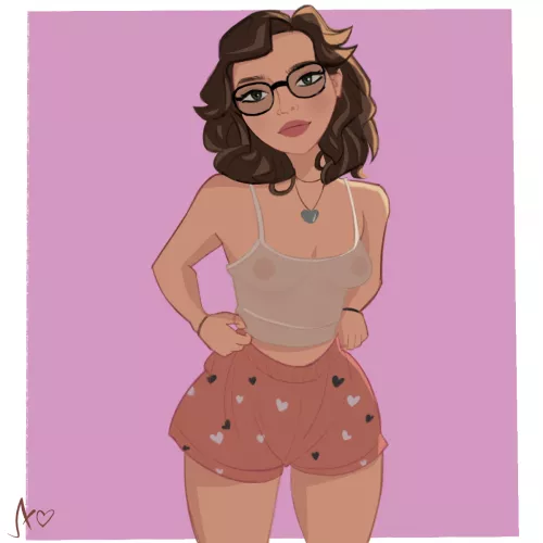 Pink Hearts - Art by Me. by EroticRex