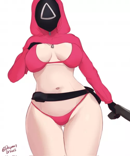 Pink Soldier (DaymanDraws) [Squid Game] by youhavemail12