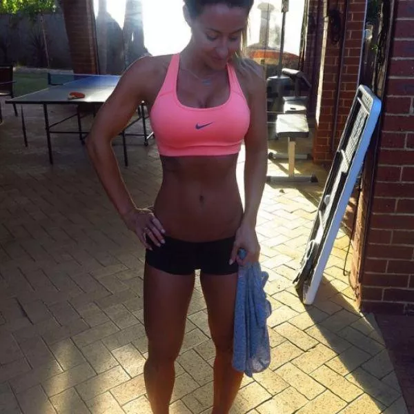 Pink Sports Bra posted by steakflanks