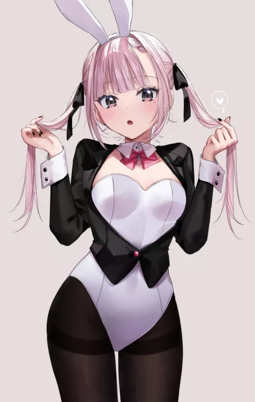 Pink Twin Tail Bunny [Original] by ArmorXIII