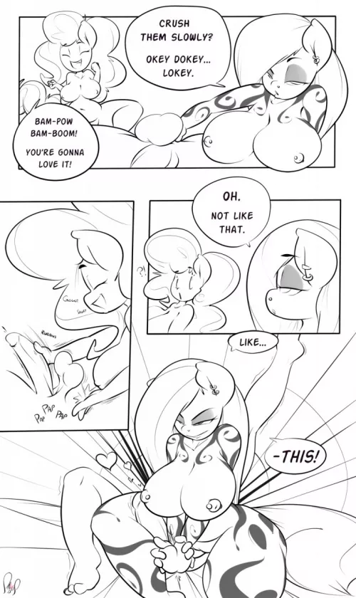 pinky and punky pie Ball crushing (Sanders) by drip_of_theseas