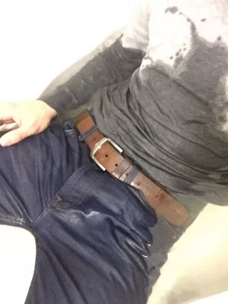 Pissed all over myself before going in the bathtub in my clothes. by wetfullyclothed