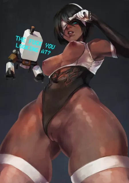 Pissed off 2P (MonoriRogue)[Nier Automata, Soul Calibur] by MrShakedown1