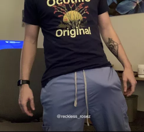 Pitching a tent in my scrubs by Reckless_Rosez