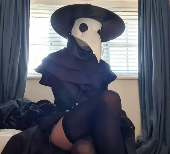 Plague Doctor Thigh Highs by DenOfCrows