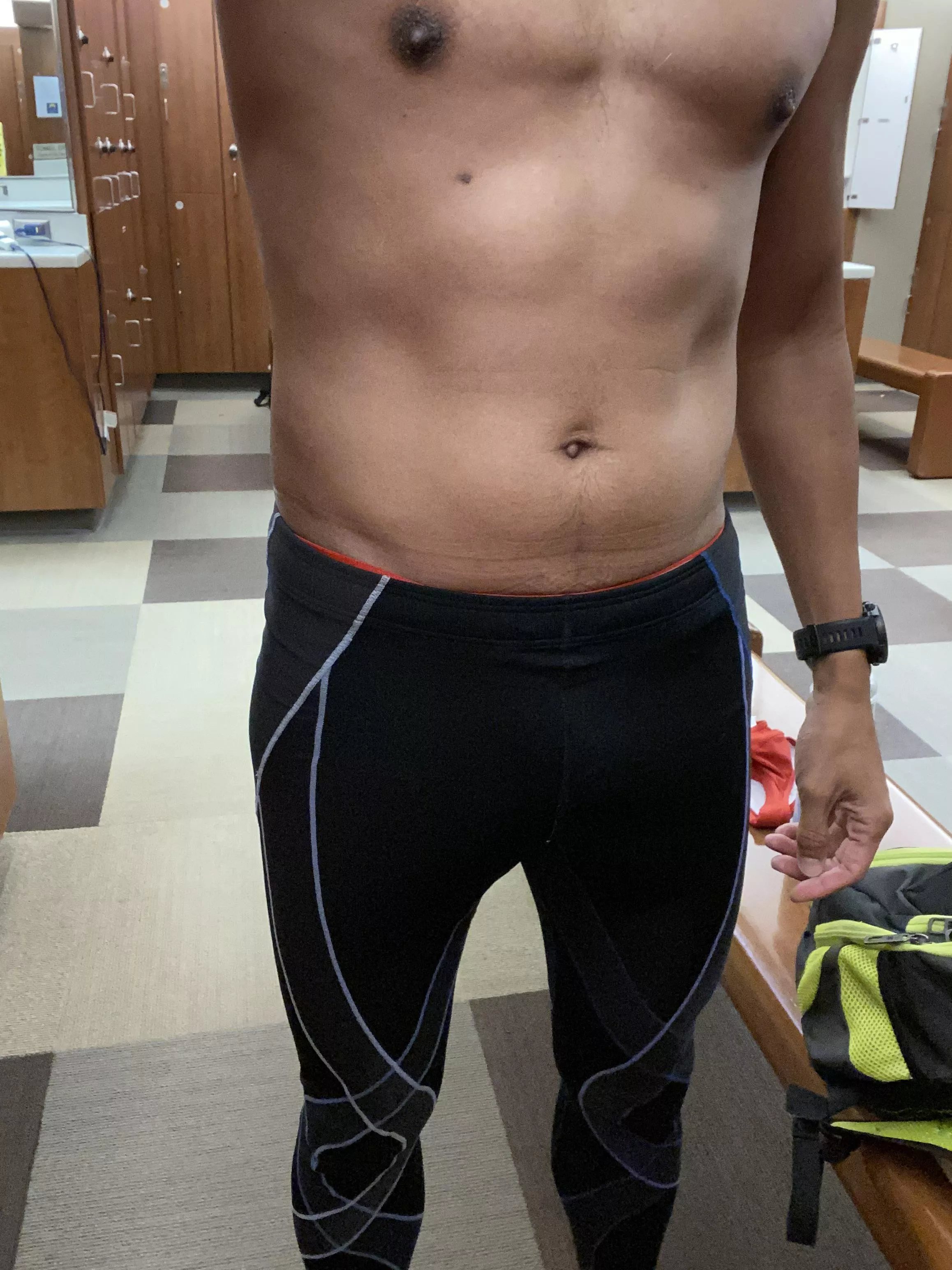 Plan called for a 5K Time Trial (in 28° weather). Is that a red Team-inspired jock? Definitely! posted by CoachTJTeam