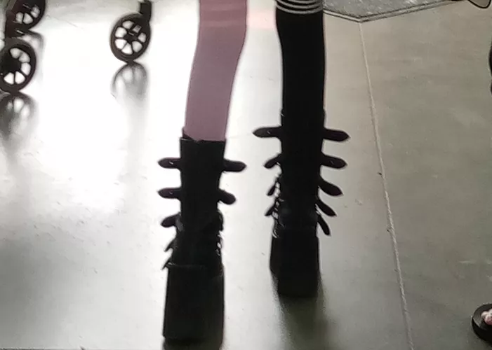 Platform Boots @ Goodwill Tucson AZ by theseusptosis