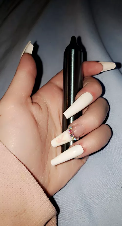 Playboy nails by Ok_Horror5314