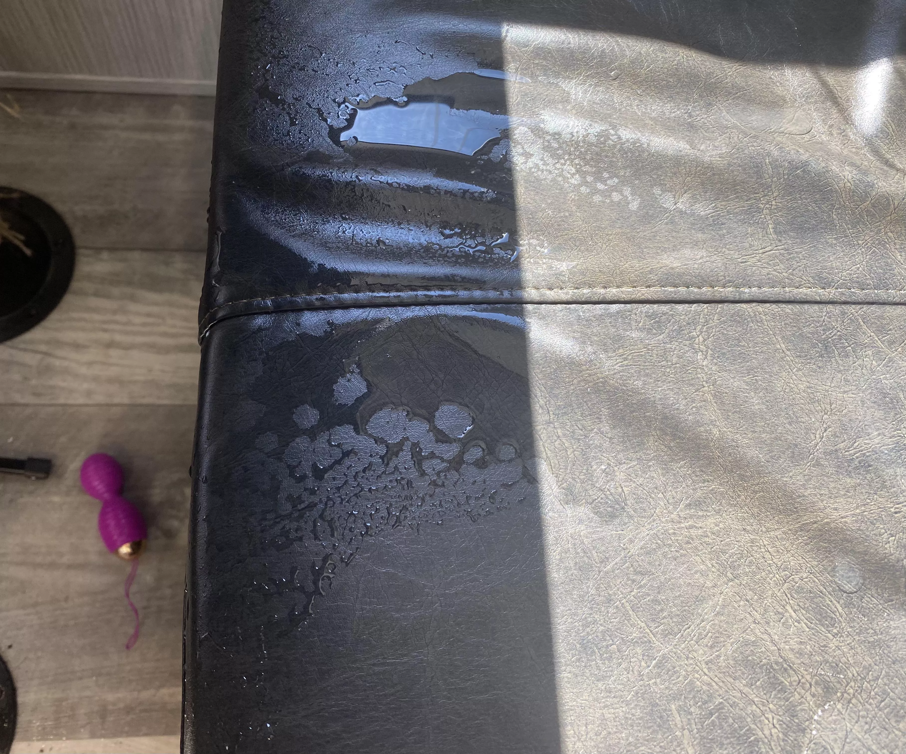 Played with my pussy under the table until I squirted all over. 💦 posted by TheKalistaReign