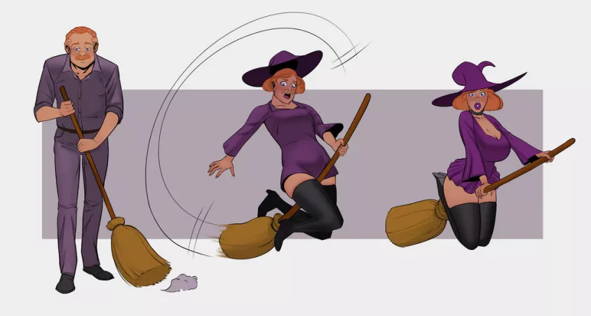 Playful Broom by CastleDolphyn (MTF/TG, AR) by not4myprimary