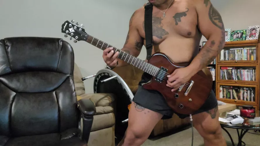 Playing a little thrash metal by dreddhampton