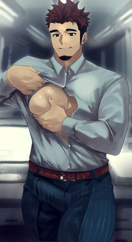 Playing with my boob by AlbertMendez442