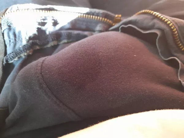 Playing with my bulge by Objective_Air9308