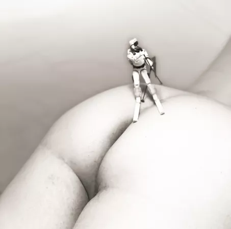 Playing with some of my old G.I. Joes...Snowjob wanted to try skiing on my ass🤭 by Suspicious_Bowl611