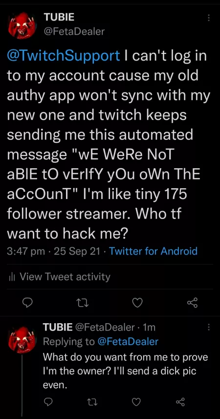 Please help. I'm locked out of my account. by SnottyVelvetTissue