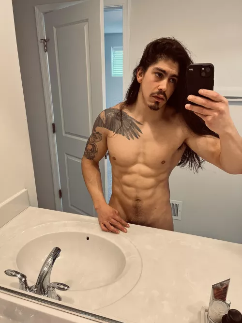 Please ignore the bags under my eyes and focus on my abs by Averagedylf