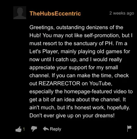 Plugging yt in ph comments damn by DarthHideous7909