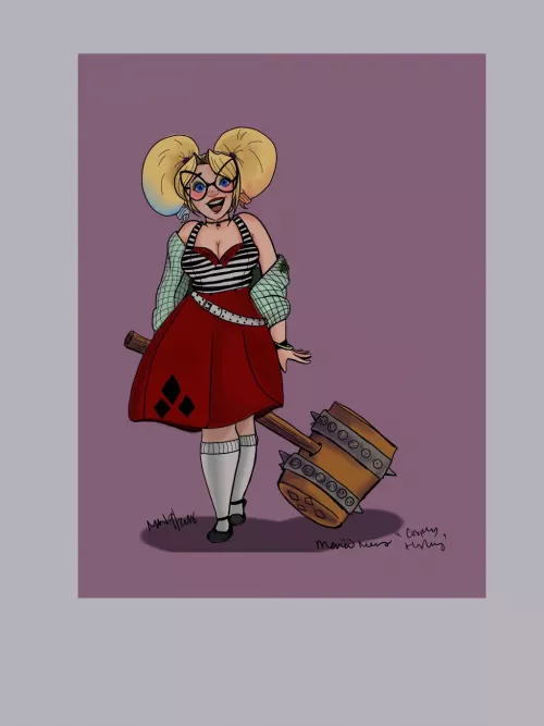 Plushy Harley, drawn by me by muc_bucket