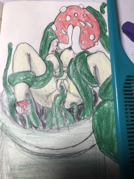 Poison ivy and piranha plant by isuapig1