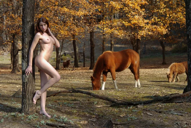 Polina and the ponies by fill_it_with_cream