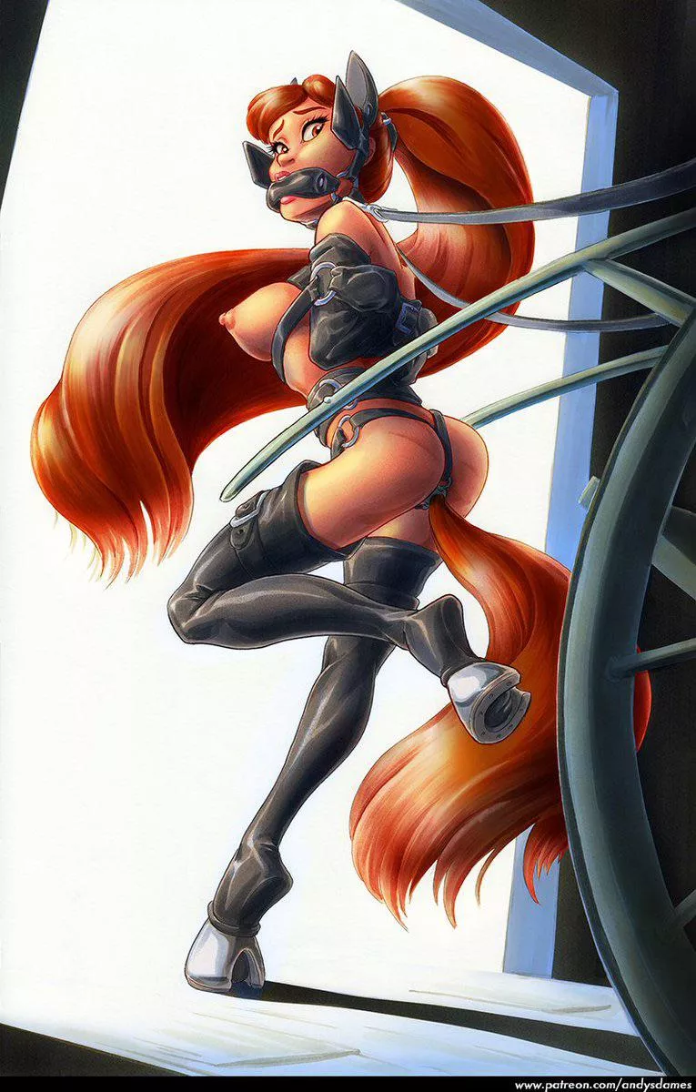 Ponygirl cart posted by Pissedoff123