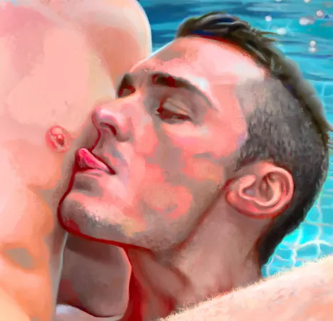Pool party by Erosflexing, digital illustration by Erosflexing