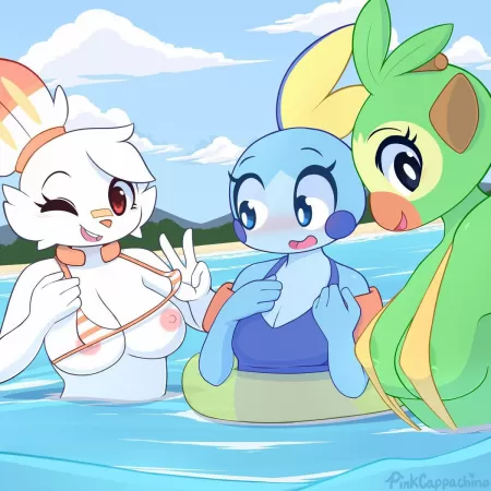 Pool party! (pinkcappachino) by AFreakingGhoul
