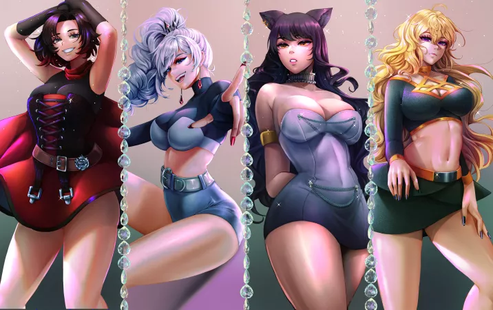 Popstar rwby by (liilica) (commissioned by me + solo versions in comments) by darkrobbe1
