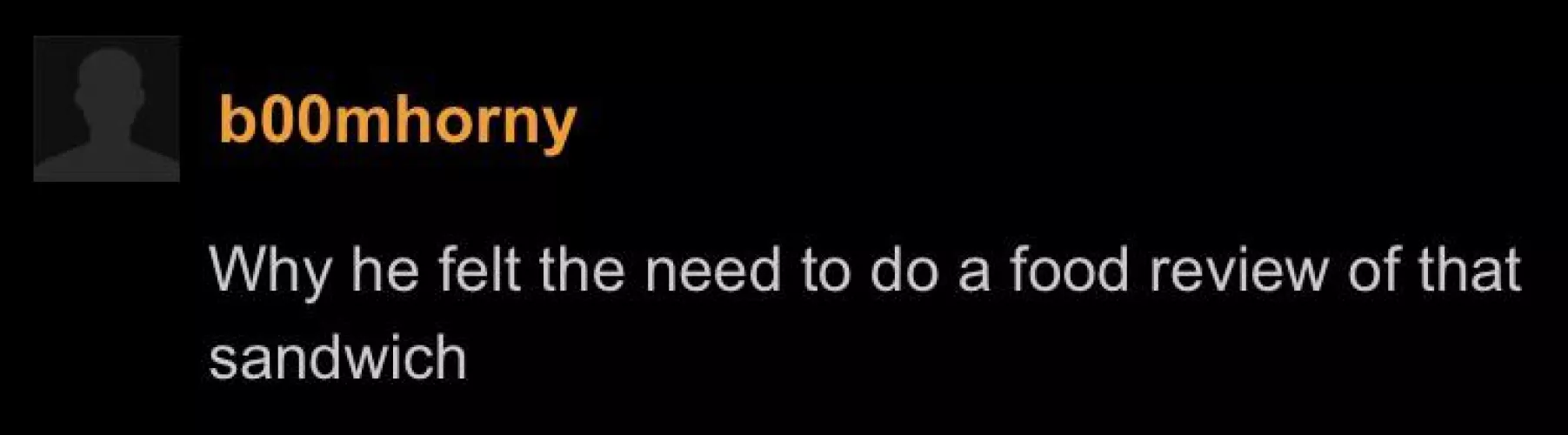 Pornhub as food reviews now by epsteinisclinton