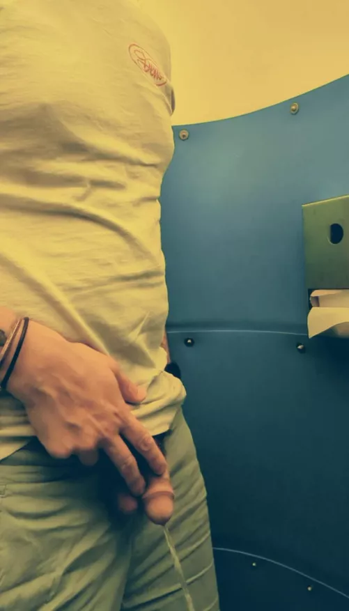 Portaloo piss, pity there wasn't some mouth waiting for it by newyguy88