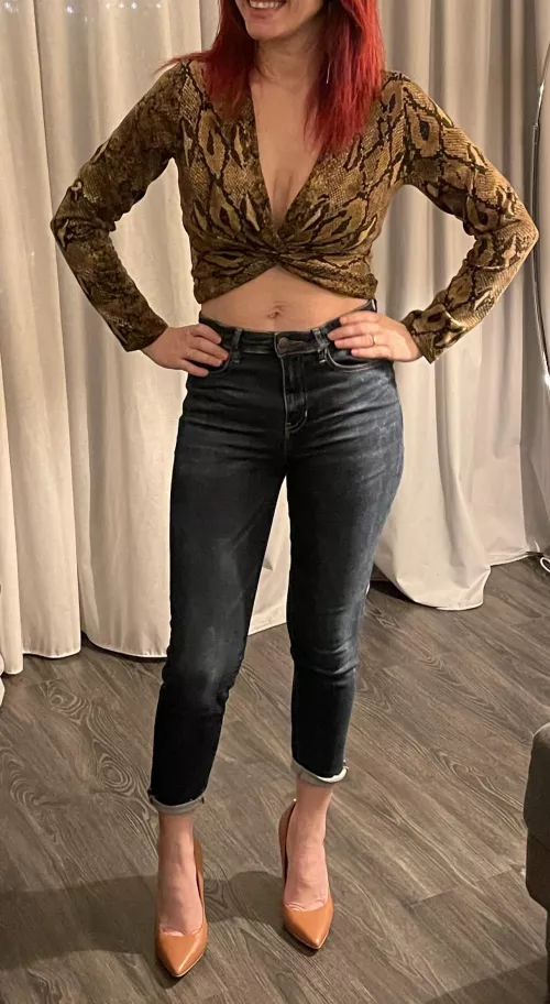 Posing in front of my bull. He loves my wedding ring 😈 by cuckoldgirl_